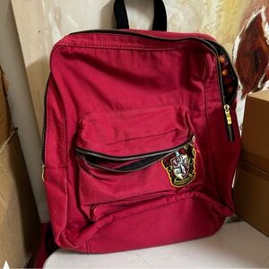 Harry Potter Classic Red Backpack with Embroidered Crest
